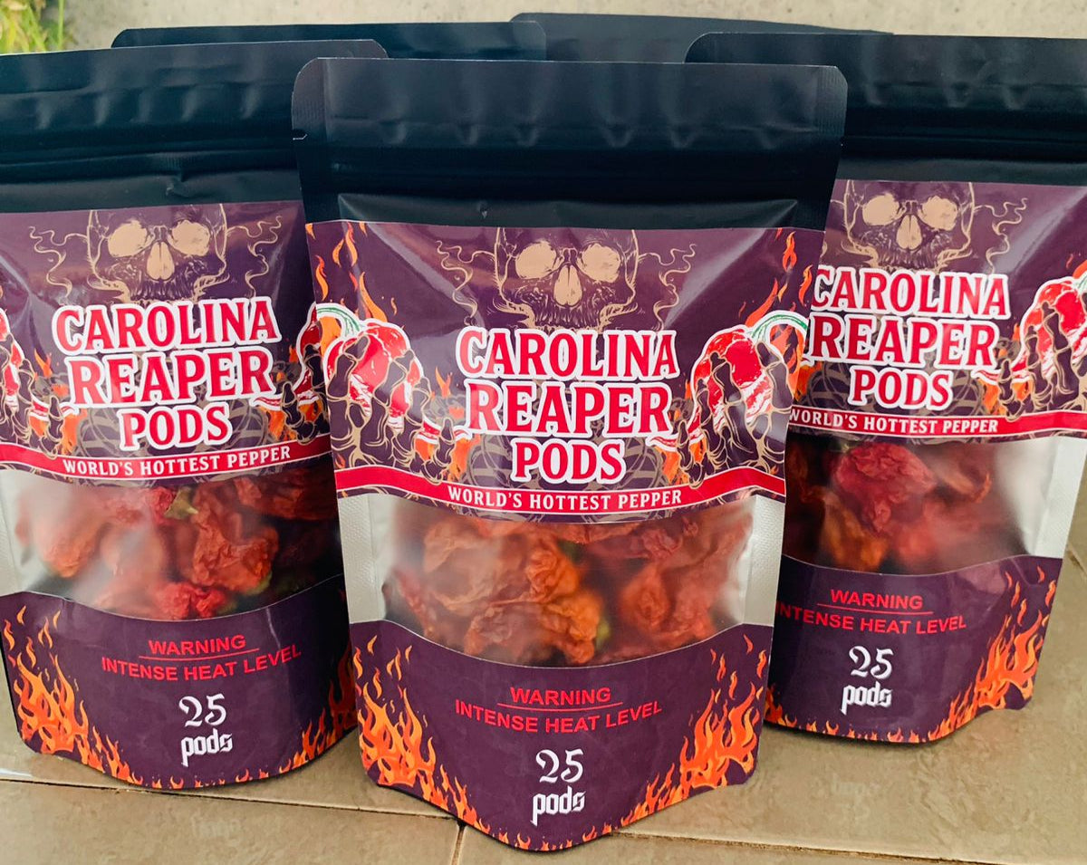 Dried Carolina Reaper Pepper Pods World Hottest Best Quality