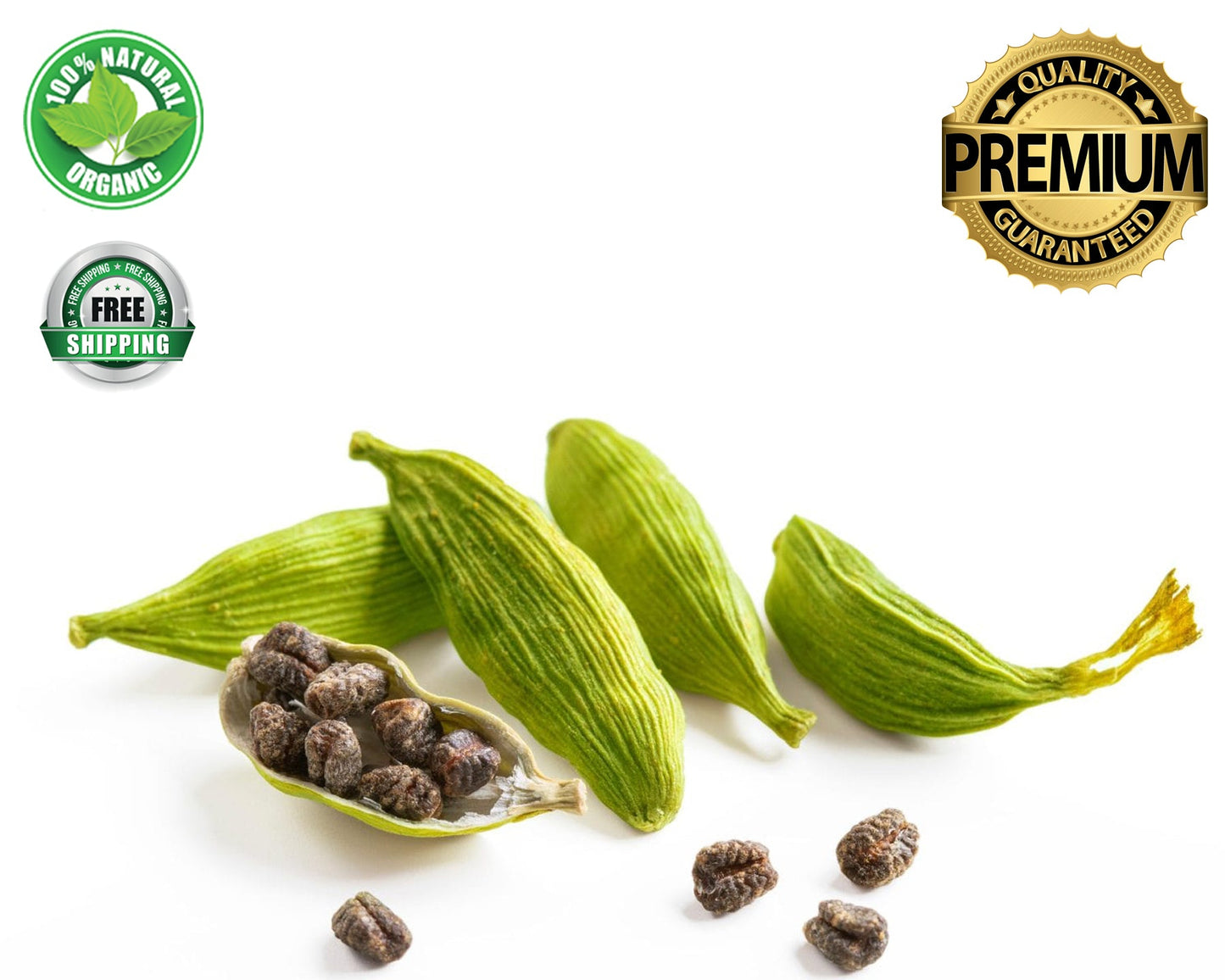 Cardamom seeds pods Pure Natural Ceylon spices premium quality grade A - Easyone