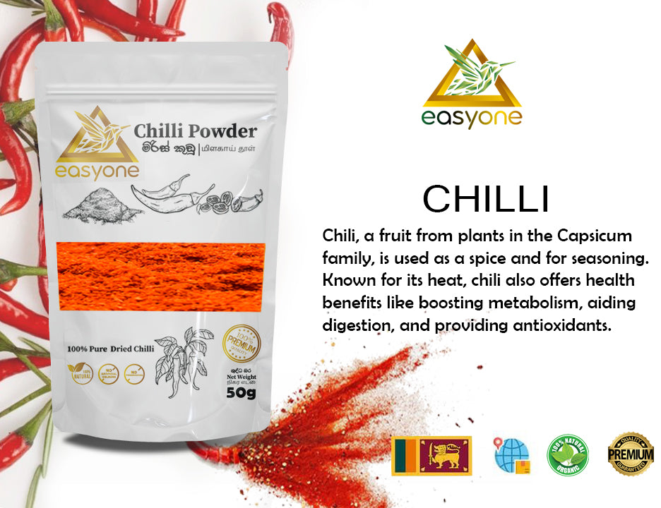 Easyone Premium Quality Chili Powder - 100% Pure & Natural | No Added Colorants - Easyone