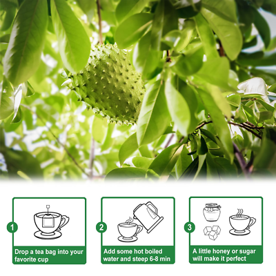 Organic Soursop Herbal Tea Bags – Refreshingly Natural & Nutritious Experience